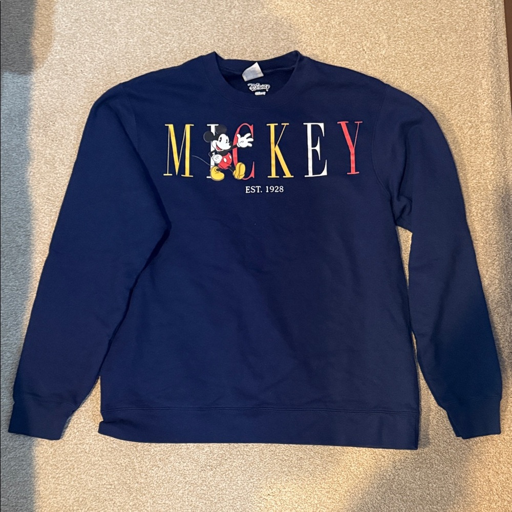 Disney Women’s Crewneck Sweater with Mickey Design